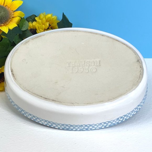 Vintage 1995‎ Teamson Stoneware Casserole Oven Bake Serving Decorative Dish - Picture 4 of 7